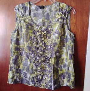 Talbots Petites  100% Silk Shirt size 10p